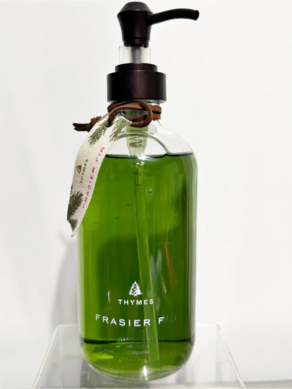 THYMES Frasier Fir Hand Wash, 15 fl oz - Glass Bottle w/ Pump - NEW